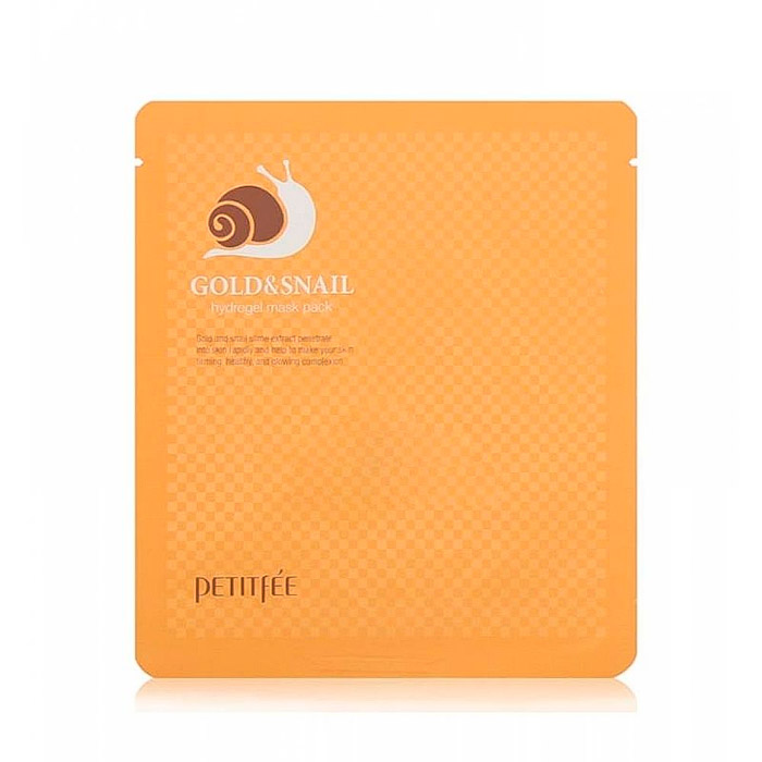 Гидрогелевая маска с золотом и улиточным муцином PETITFEE Gold and Snail Hydrogel Mask Pack