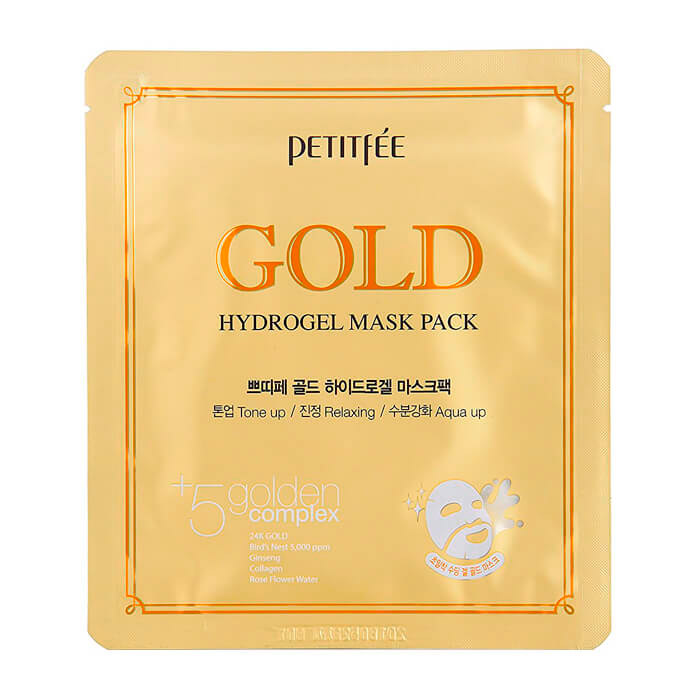 Гидрогелевая маска с золотом PETITFEE Gold Hydrogel Mask Pack