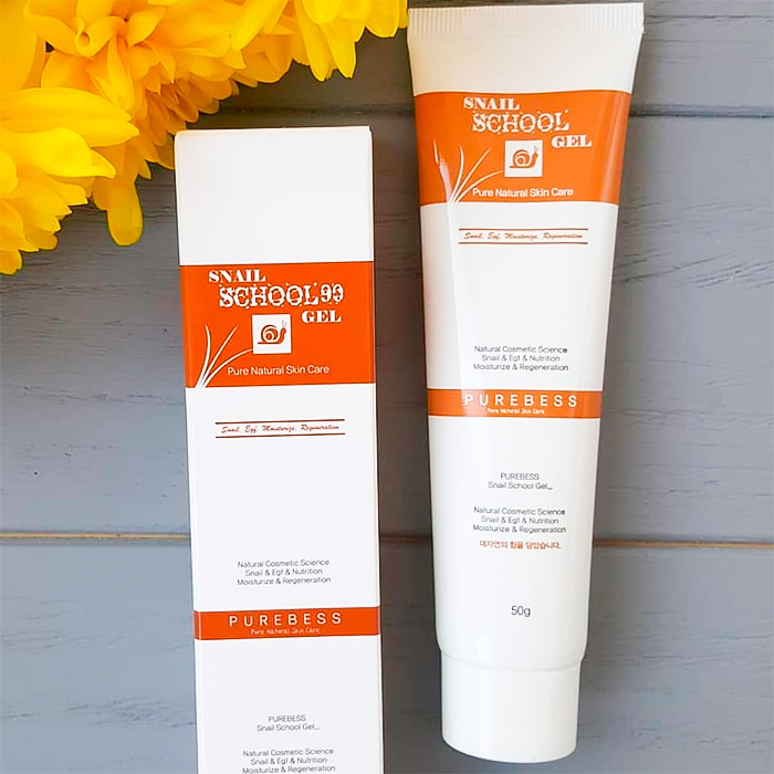 Гель для лица с муцином улитки PUREBESS Snail School Gel 
