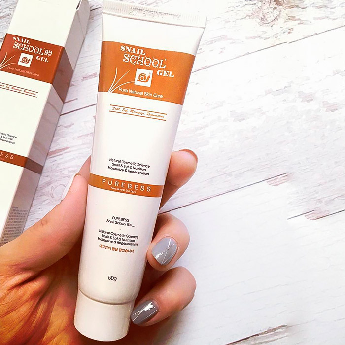 Гель для лица с муцином улитки PUREBESS Snail School Gel 