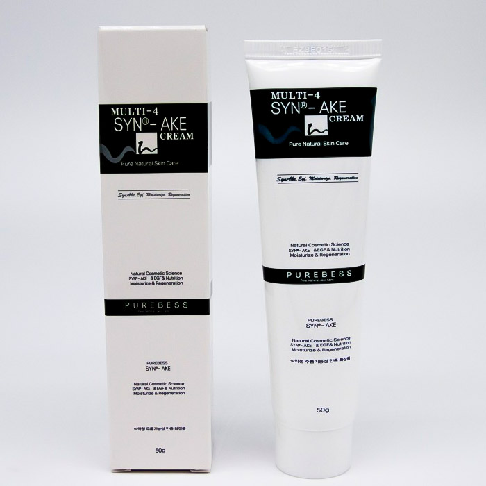 Крем со змеиным пептидом PUREBESS Multi-4 Syn-Ake Cream
