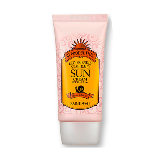 Солнцезащитный крем с муцином улитки SAINTPEAU Eco-Friendly Snail Sun Cream SPF 50