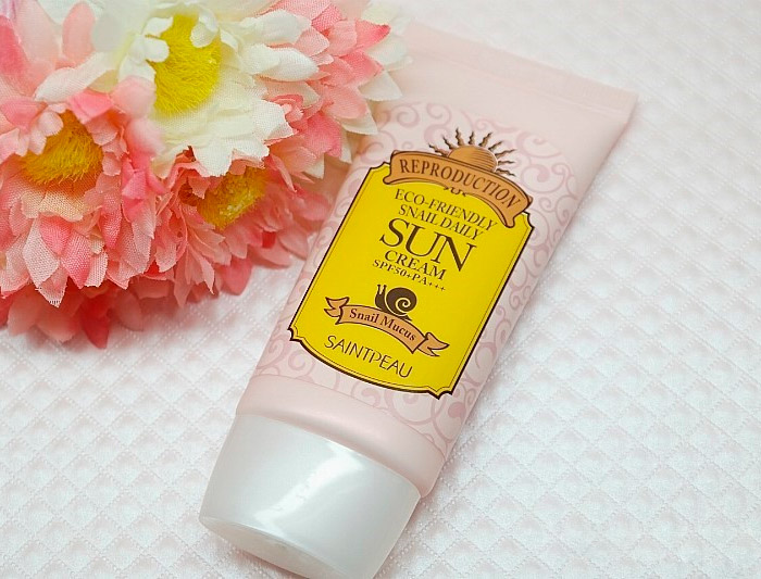 Солнцезащитный крем с муцином улитки SAINTPEAU Eco-Friendly Snail Sun Cream SPF 50