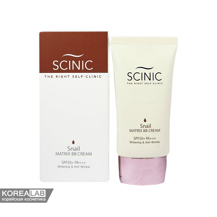 ББ-крем с муцином улитки SCINIC Snail Matrix BB Cream SPF 50+ PA+++