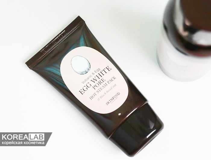 Разогревающая маска для очищения пор SKINFOOD Egg White Pore Hot Steam Pack
