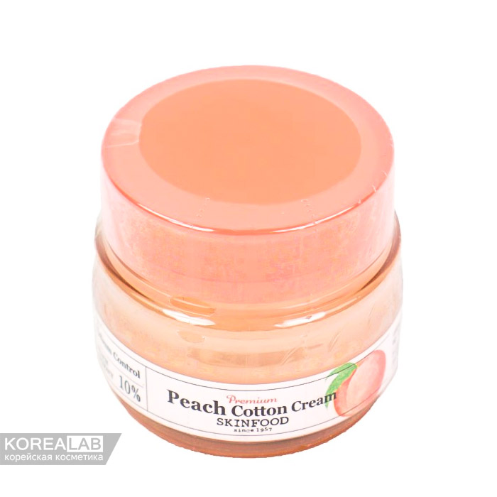 Крем для лица с контролем жирности SKINFOOD Premium Peach Cotton Cream