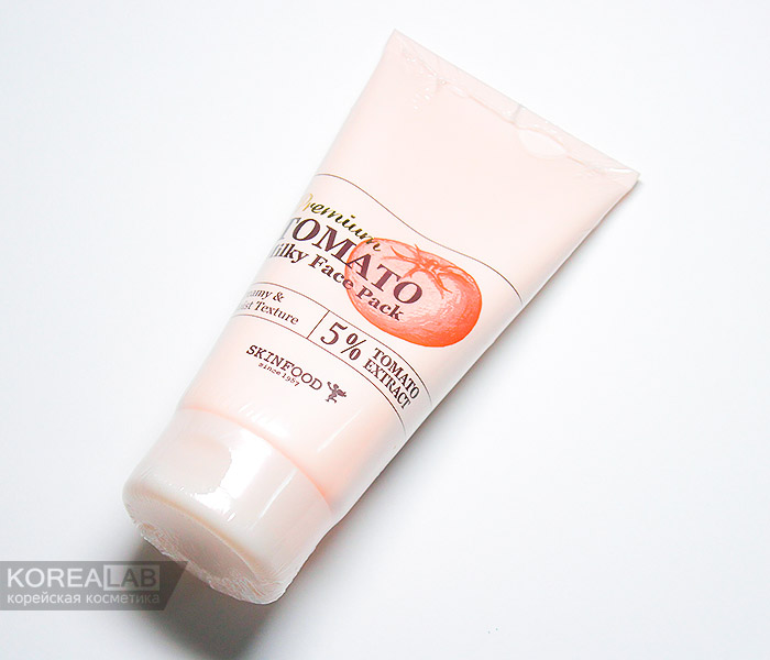 Маска для лица для выравнивания тона SKINFOOD Premium Tomato Milky Face Pack