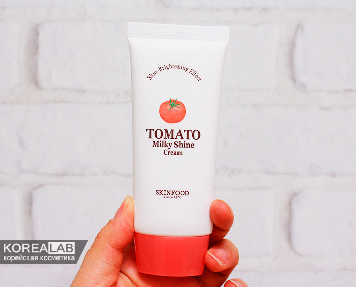 Осветляющий крем для сияния кожи SKINFOOD Tomato Milky Shine Cream