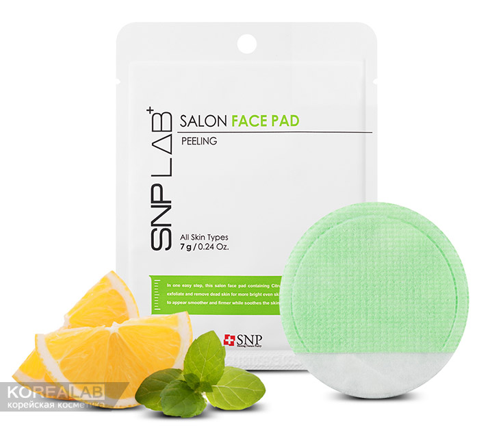 Спонж-пилинг для умывания SNP Lab+Salon Face Pad
