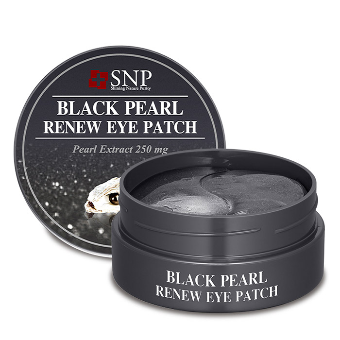 Патчи для глаз с черным жемчугом SNP Black Pearl Renew Eye Patch
