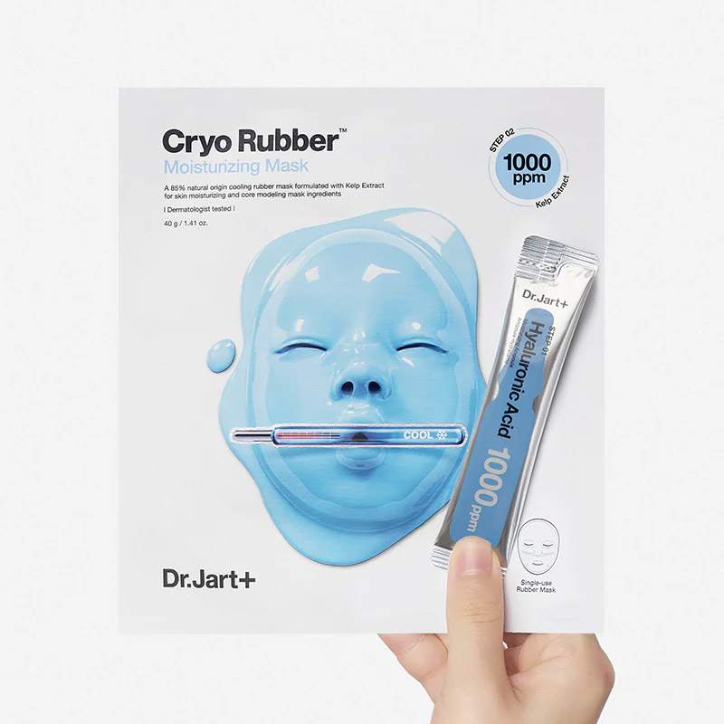 Моделирующая альгинатная маска для глубокого увлажнения DR.JART+ Cryo Rubber Moisturizing Hyaluronic Acid 40гр+4мл