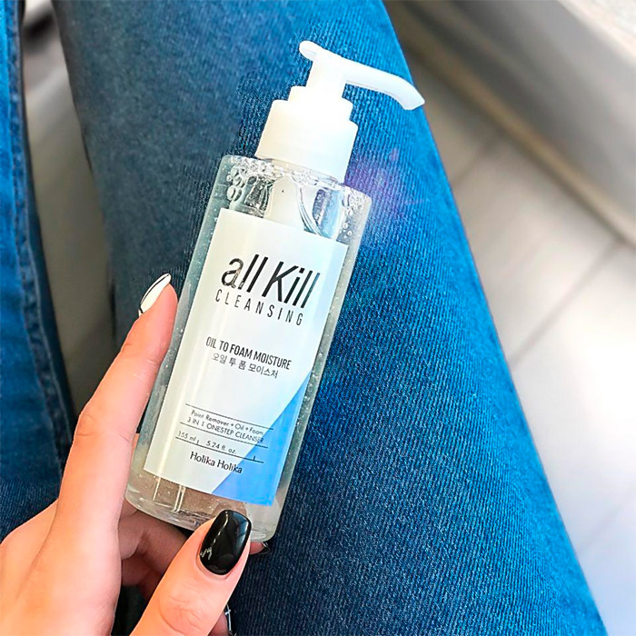 Очищающее масло-пенка Holika Holika All Kill Cleansing Oil To Foam Moist
