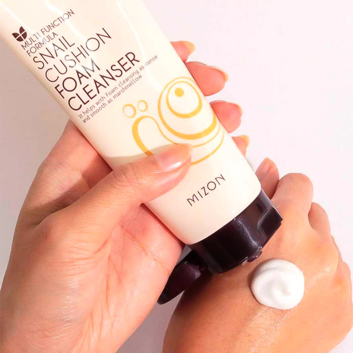 Пенка для лица с муцином улитки MIZON Snail Cushion Foam Cleanser