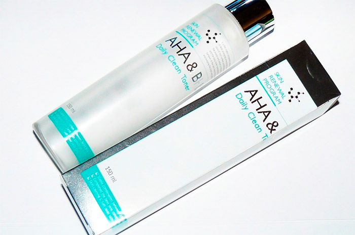 Пилинг-тонер с кислотами MIZON AHA and BHA Daily Clean Toner