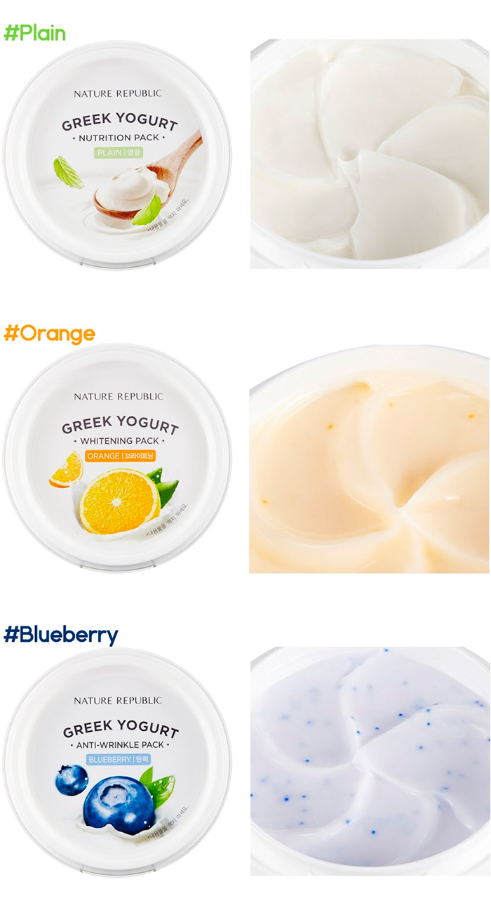 Йогуртовая маска для лица NATURE REPUBLIC Greek Yogurt Pack