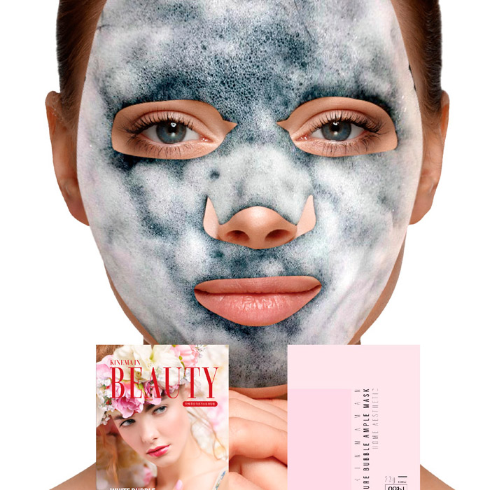 Очищающая кислородная тканевая маска NO:HJ Skin Maman Pure Bubble Essence Mask