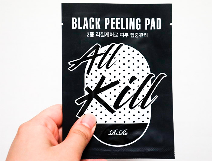 Очищающий пилинг-пад RIRE All Kill Black Peeling Pad