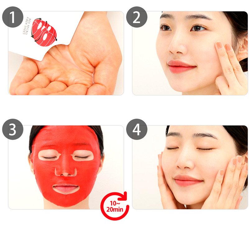 Слабокислотная восстанавливающая маска SO NATURAL 5.5 Red Ampoule Mask Слабокислотная восстанавливающая маска SO NATURAL 5.5 Red Ampoule Mask