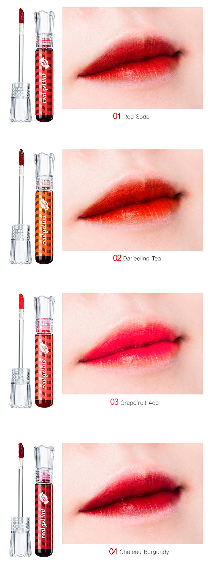 Тинт для губ гелевый THE SAEM Saemmul Real Gel Tint