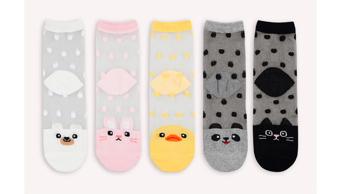 Женские носки VIVID COLOR Капроновые зверюшки Женские носки VIVID COLOR Капроновые зверюшки